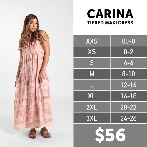 Carina Size Chart